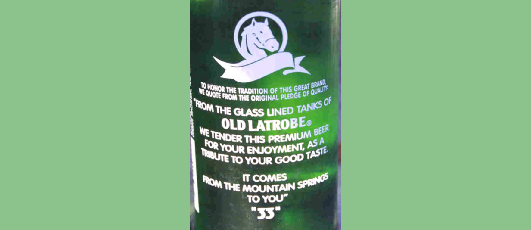 rolling rock 33 label